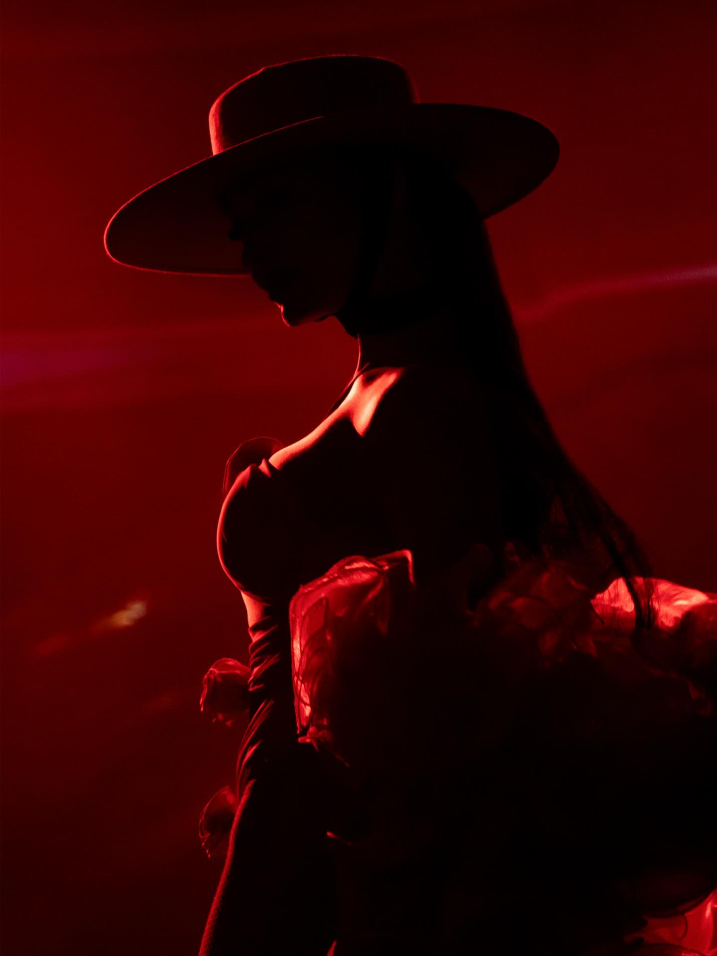 Silhouette de danseuse en costume de scène, Event Agency St Barth